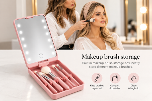 Espejo Maquillaje Con Led ( Vario Colores )