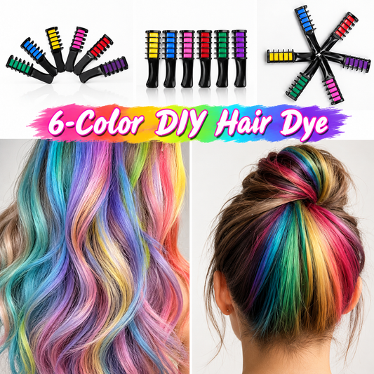 Tinte para el cabello lavable 6 colores