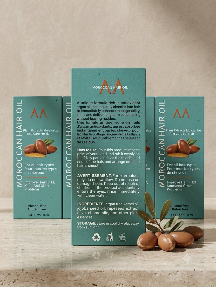 Moroccan Hair Oil – Argan Oil Hair Treatments 100ml