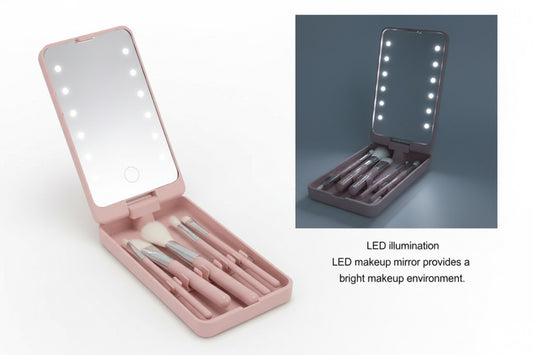 Espejo maquillaje con led ( vario colores )
